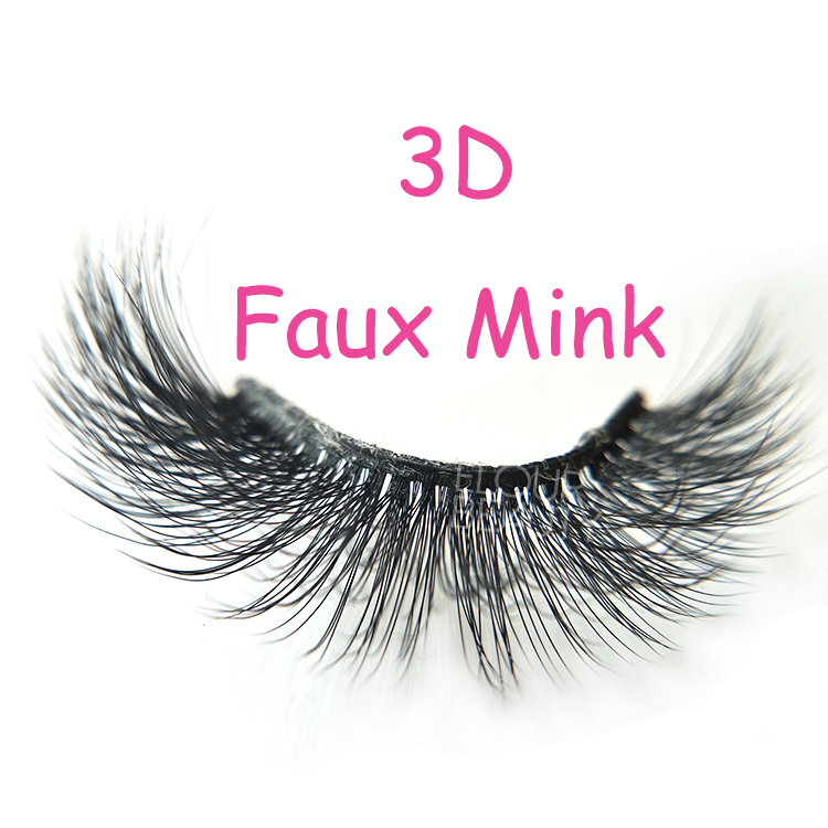 Wholesale beauty soft 3D faux mink eyelash natural looking EL79